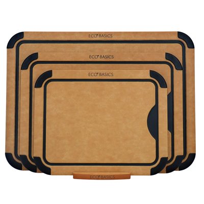WHITE MAGIC ECO Basics Cutting Board With Juice Grooves (NON-POROUS WOOD FIBRE) NATURAL